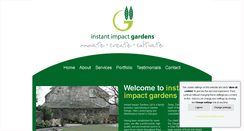 Desktop Screenshot of instantimpactgardens.co.uk